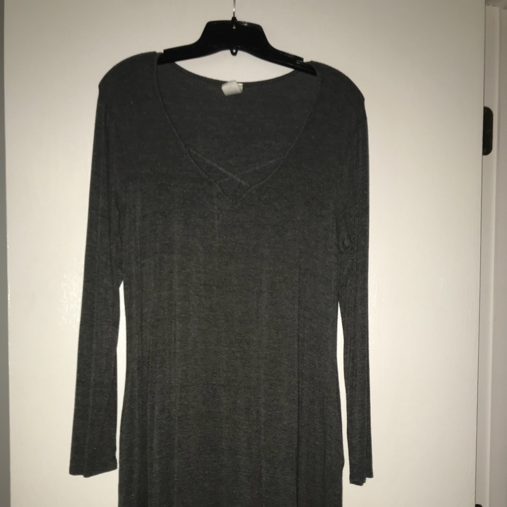 Grey swing dress